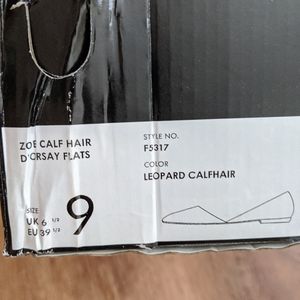 J Crew leopard print d'orsay flat